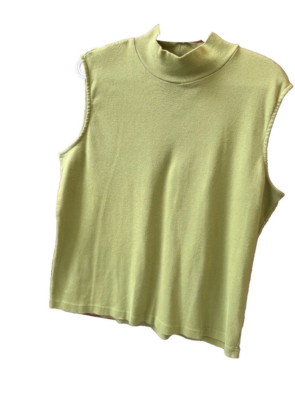 Charter Club Sleeveless Top Women's Sz 2XL Green 100% Cotton EUC